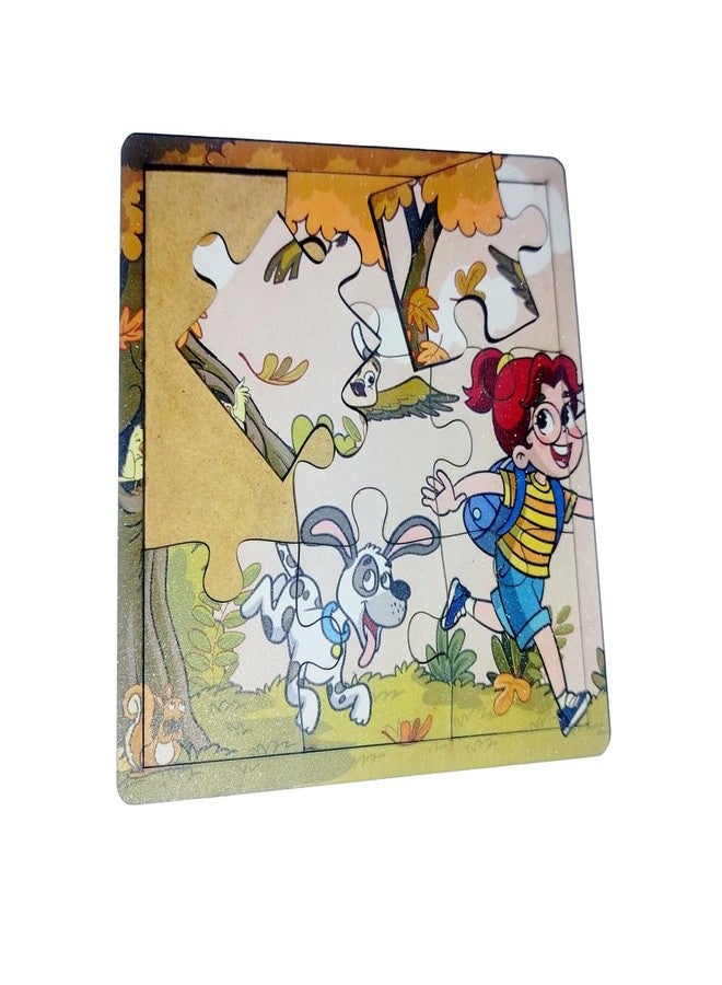 Deep Print Jigsaw Puzzle for Children (Wooden Puzzle) - 9 Pieces (Pack of 4) - Image 4